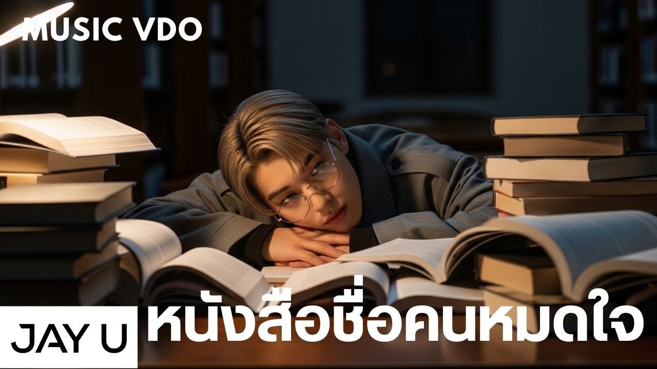 หนังสือชื่อคนหมดใจ - JAY U |Official MV| - YouTube