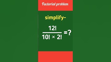 factorial math problem #maths #factorial