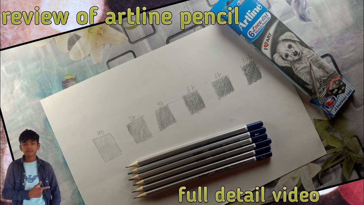 Review of Artline graphite pencil full tutorial only 70rs 