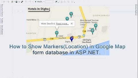 How to Show Markers(Location) in Google Map dynamically form database in ASP.NET.