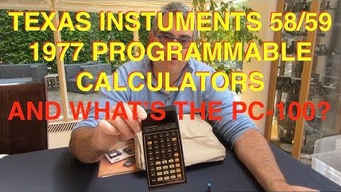 Texas Instrument TI-58/59 Programmable calculator and the PC-100C from 1977 - Erix Collectables #76