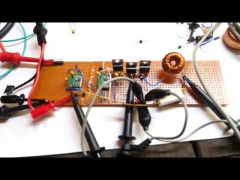 Synchronous Buck converter test using high-side P-channel FET - YouTube
