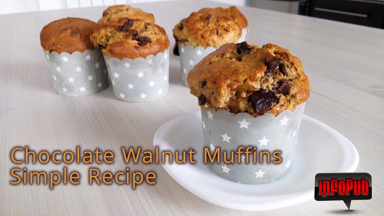 Sport Hvor fint London Fluffy Muffins Recipe with Sour Cherries and Cocoa - YouTube