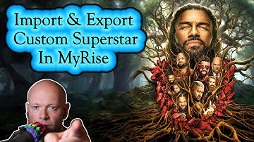 WWE 2K25 ● How To Import & Export A Custom Superstar In MyRise