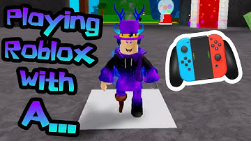 Playing Roblox with a JOYCON CONTROLLER...