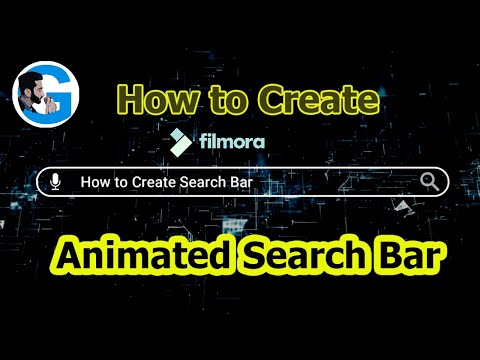 How to Create an Animated Search Bar with Filmora Tutorial 2021 | Video ...