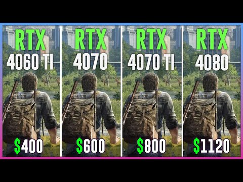 RTX 4060 TI vs RTX 4070 vs RTX 4070 TI vs RTX 4080 - Test in 12 Games