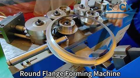 LOCK-Round Flange Forming Machine#hvac #lock #ductmachine #formingmachine #flange #airduct #auto