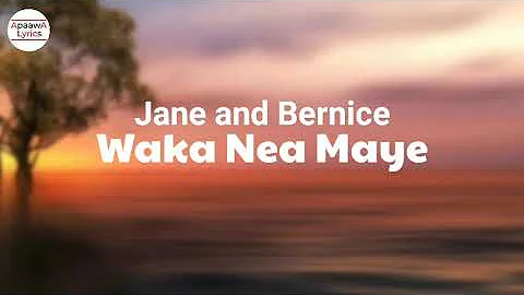 Jane and Bernice - Waka Nea Maye (Lyrics Video)