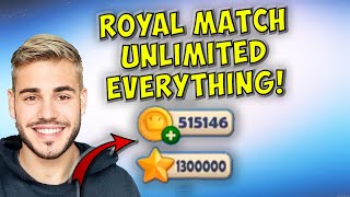 How I Get UNLIMITED Coins, Stars, Lives in ROYAL MATCH!! (MONEY GLITCH)
