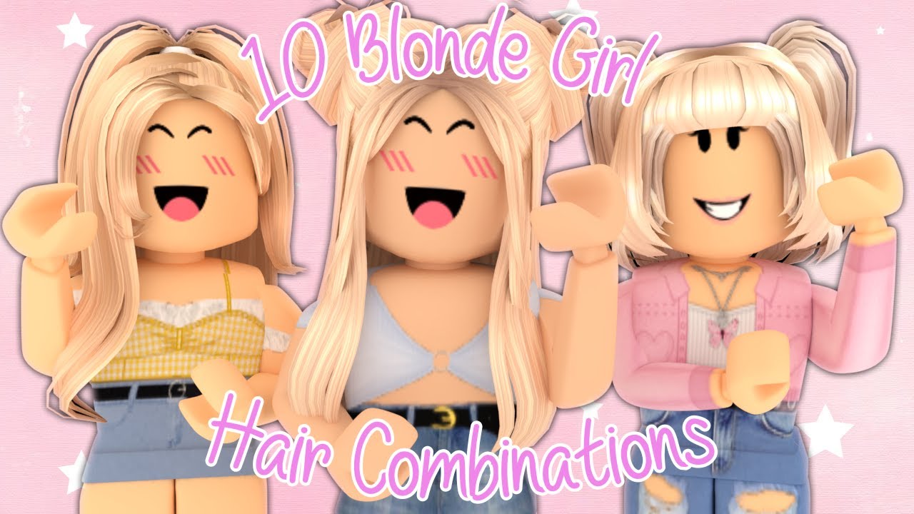 10 Cute Aesthetic Blonde Roblox Girl Hair Combos With Links