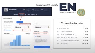 How CRU for WorldCRU will be converted? What are the fees when transferring tokens?