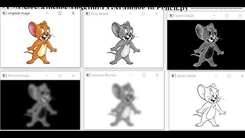 Convert Image to Pencil Sketch- Python #opencv #cv2 #python