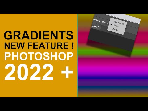 Gradient method in PHOTOSHOP 2022 + (new feature) explained