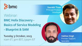 Webinar: BMC Discovery - Basics of Service modeling - Blueprints & SAM