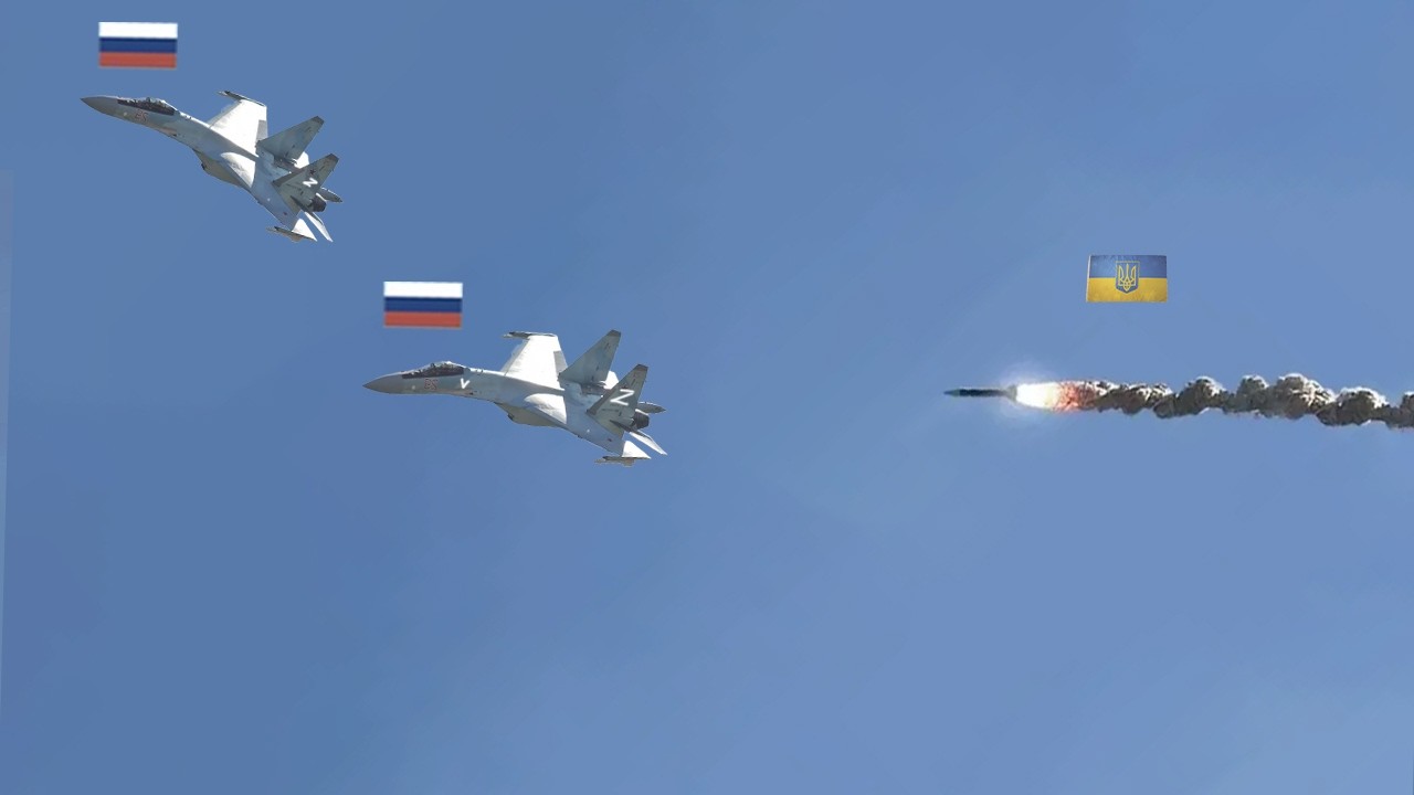 7 минут назад! Российский истребитель Су-35 сбит украинской ракетой «Патриот».