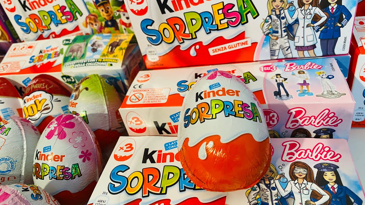 New Collection X2 Barbie Kinder Surprise ASMR Unboxing - YouTube