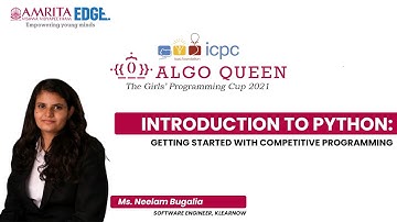 ICPC Algoqueen Training Session 1: Intro to Python: Getting Started with Competitive Programming