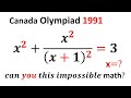 1990's Canadian | Olympic math question | Impossible solution to this Question