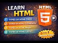 Types of HTML Tags, Elements & Lists | HTML Basics in 1 Minute#html #video #viral #youtubevideo