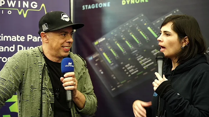 Luca Pretolesi  at the Leapwing Audio booth at NAMM 2020