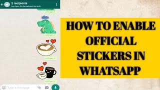 How to enable official stickers settings in Whatsapp screenshot 5