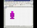 Robot Cartoon Drawn In Microsoft Excel Reupload 