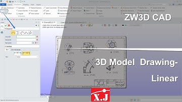 ZW3D คู่มือ สอนการใช้งาน Drawing - Dimension - Linear