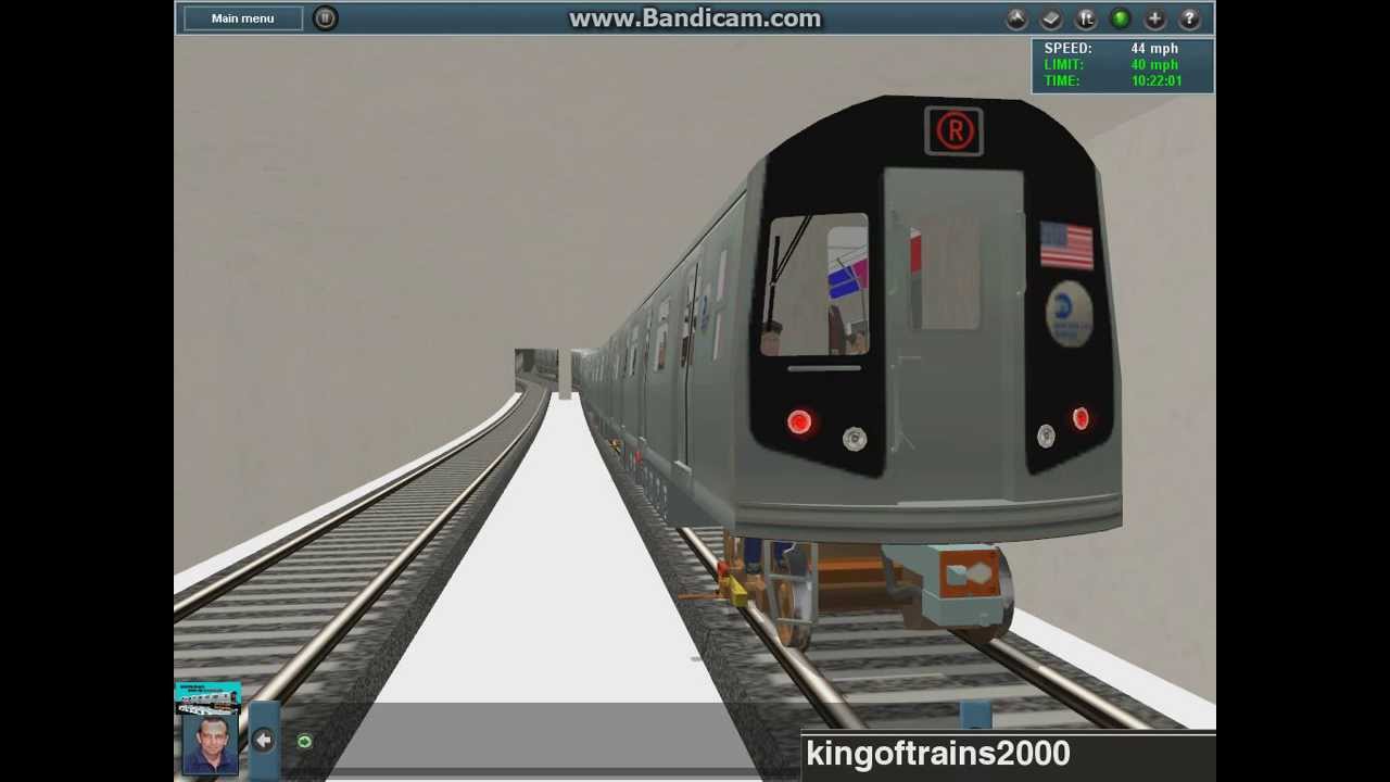 Trainz 12: R160 (R) Train Across the Manhattan Bridge - YouTube