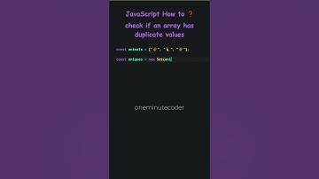 How to check if an array has duplicate values using JavaScript