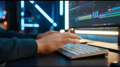 typing on the keyboard