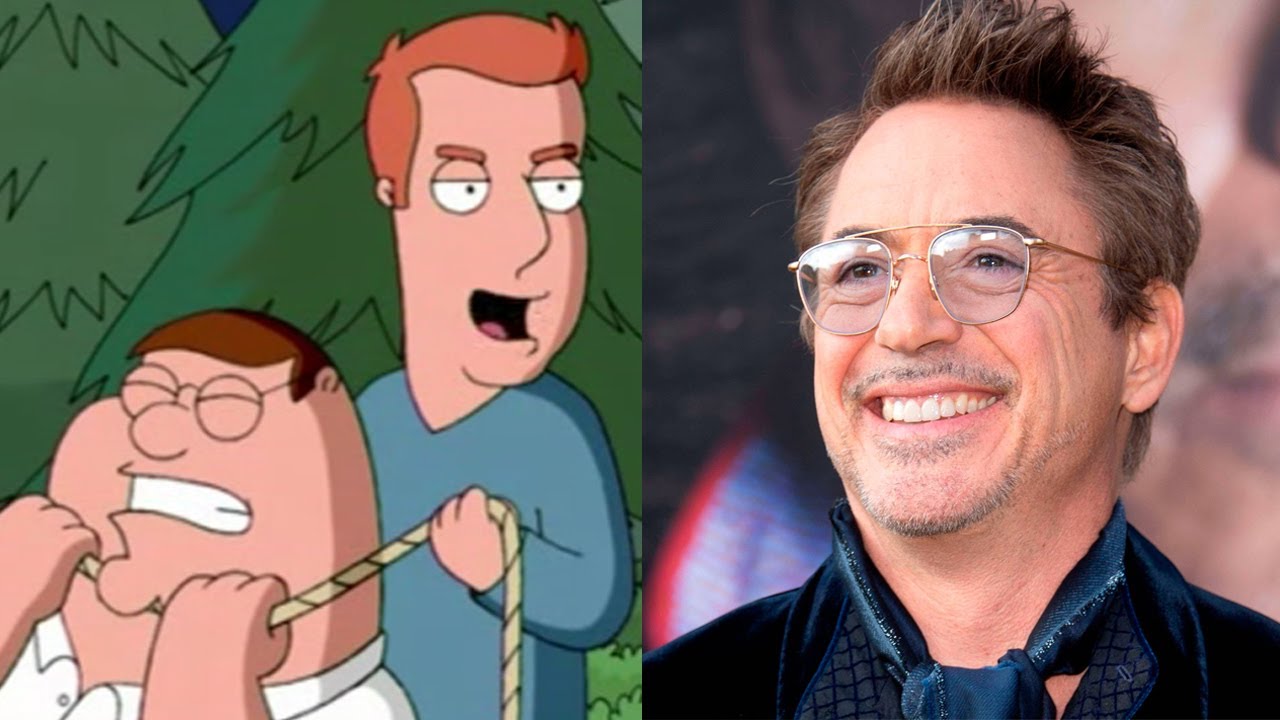 Behind The Voices of Family Guy (Robert Downey Jr, Tom Brady, The Rock...)  - YouTube