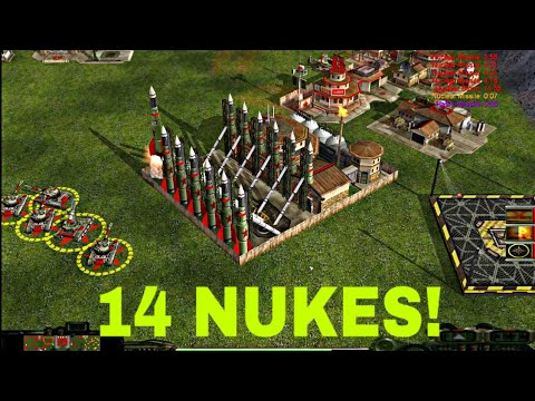 New China Nuke Spam | Nuke General | Contra Mod 2021 | C\u0026C Zero Hour | 2 vs 4