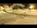Snowfall time lapse and clean up 12-14 February 2014