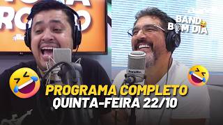 BAND BOM DIA | PROGRAMA COMPLETO (22/10) | TADEU CORREIA E EMERSON FRANÇA