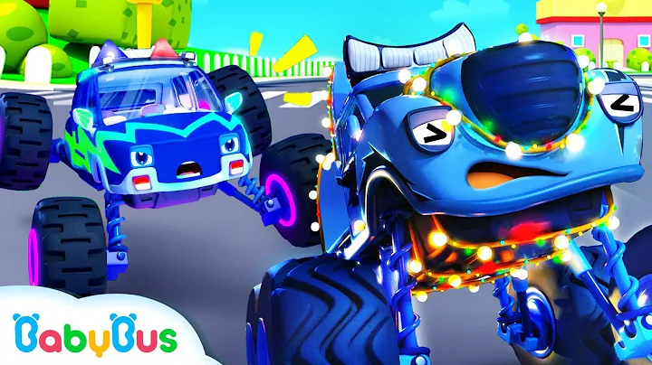 Police Truck Chases Bad Guy | Police Cartoon | Nursery Rhymes | Kids Songs | Color Song | BabyBus