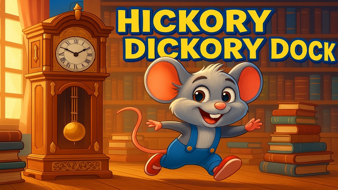Hickory Dickory Dock | Nursery Rhymes for Kids | Learn to Tell Time ...