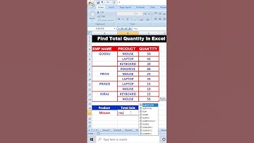 How to Find Total Sales in Excel  ||#shorts #viral #tips #status #shortsfeed #excel #viralvideo  🔥🔥