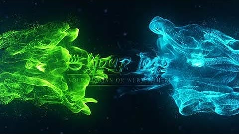 0041 Flowing Particles Explosion Logo