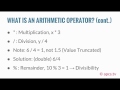 Lecture 22 – Arithmetic Operators