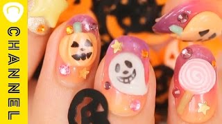 【ハロウィン】パンプキンの3Dネイル｜C CHANNELネイル