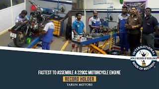 FASTEST TO ASSEMBLE A 220CC MOTORCYCLE ENGINE