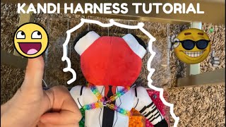 KHOW TO MAKE A KANDI HARNESS TUTORIAL!🤪👍