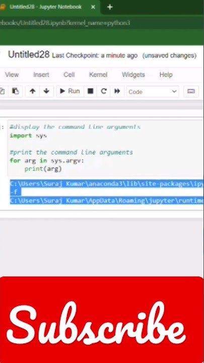 A python program to display command line arguments |#shorts #coding # ...