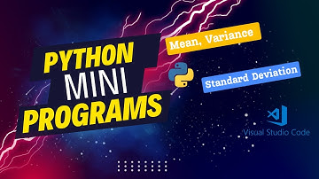 Python Mini Programs in VS Code: Mean, Variance & Std Deviation from Input List! 📊🐍