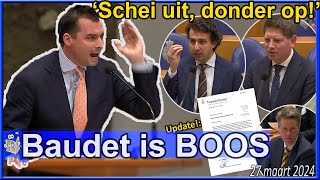 Debat loopt uit de hand: Baudet boos na aantijgingen Jesse Klaver & Jan Paternotte - Tweede Kamer