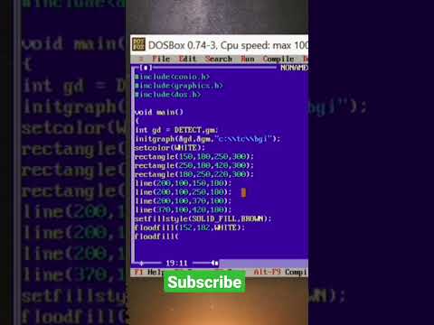 How to make Home in c language with Turbo c++ || #code. #TechAmatuer