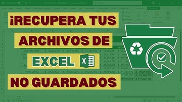 Como RECUPERAR ARCHIVO NO GUARDADO en Excel | FACIL y en MENOS de 5 MINUTOS !!
