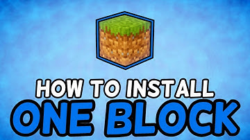 How To Install One Block Skyblock Map for Minecraft! (1.15+)