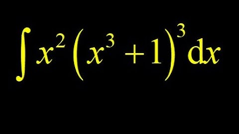 Integral x^2*(x^3+1)^3 informal approach (chain rule backwards) and formal approach (u-substitution)